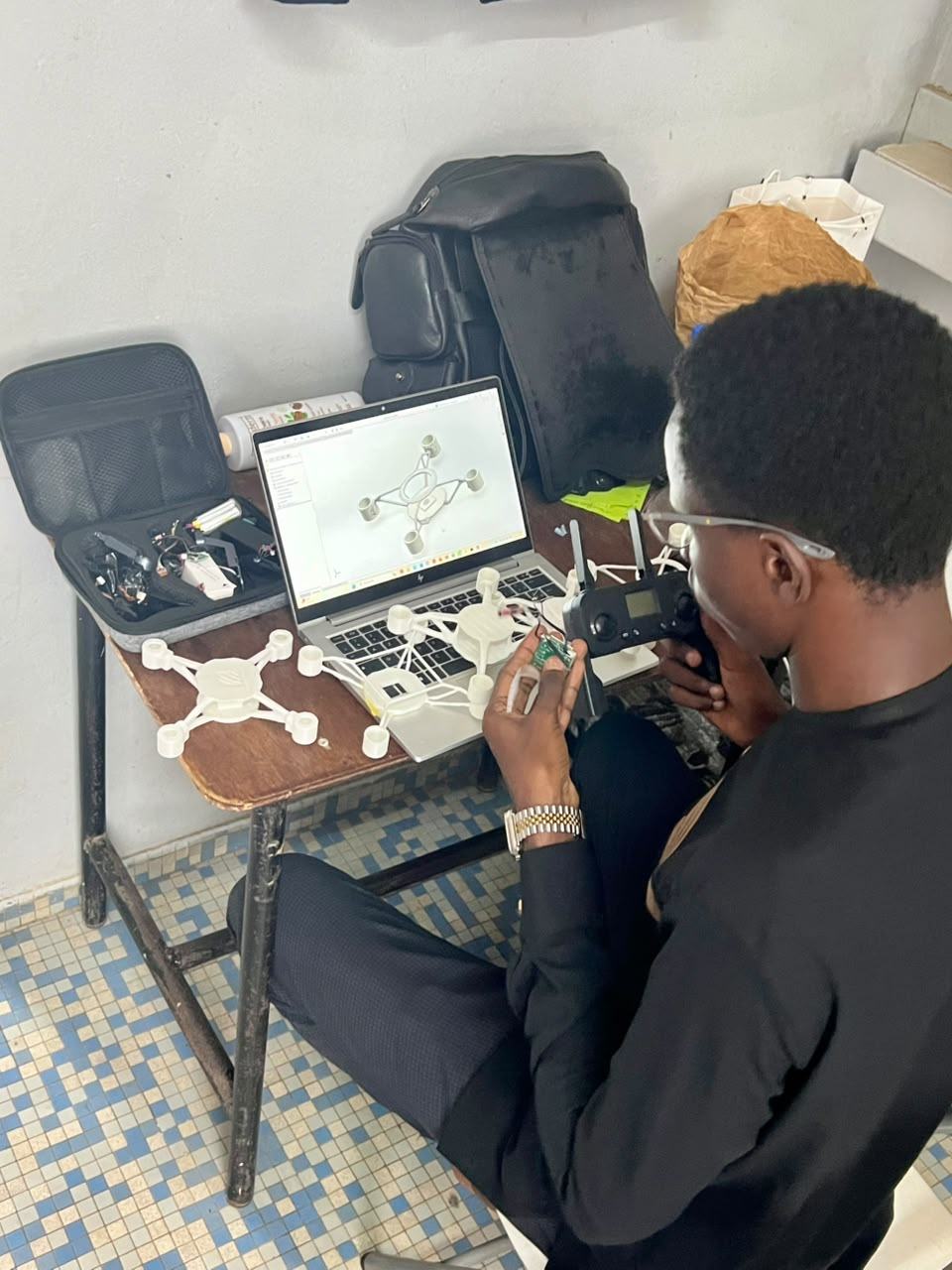 Câblage électronique du prototype